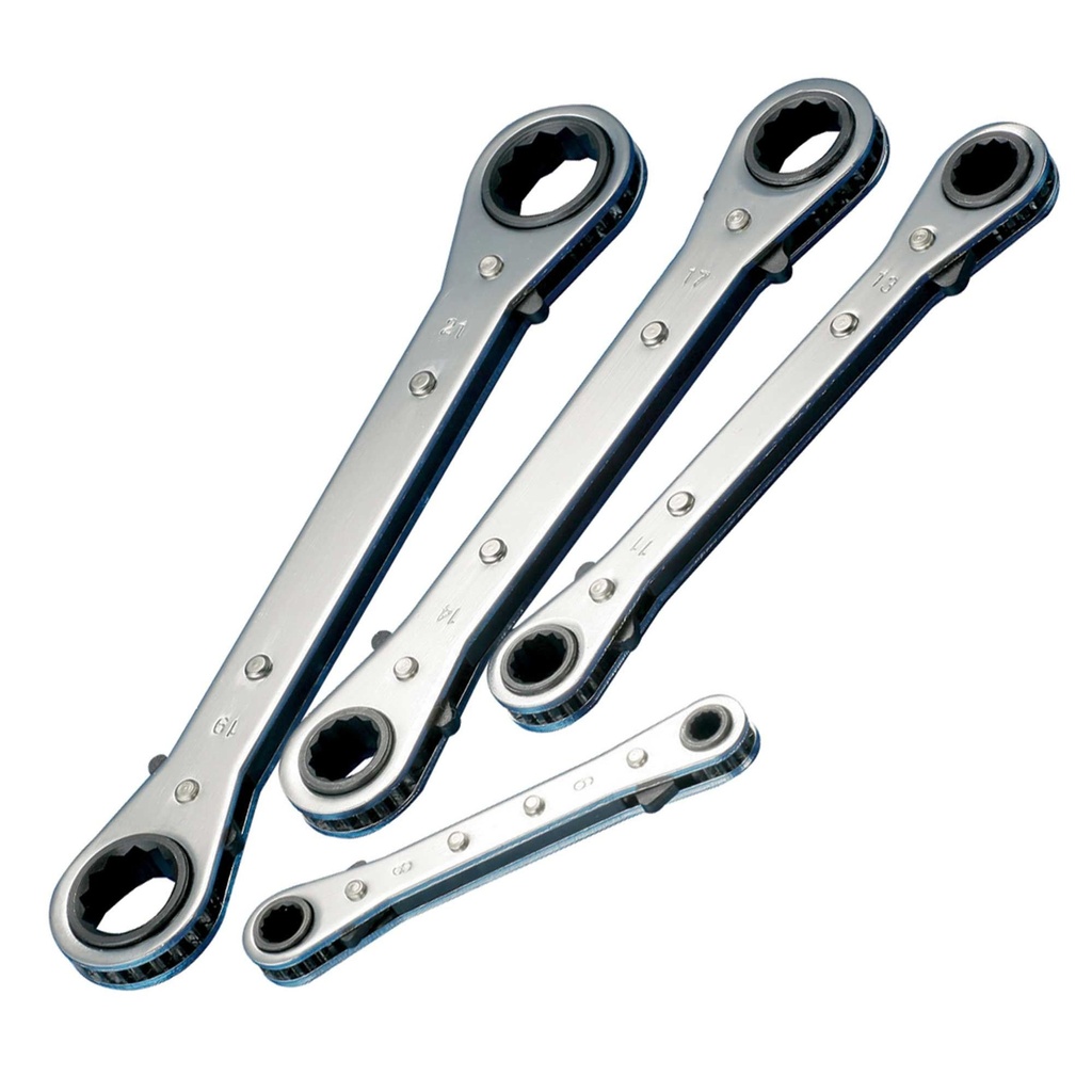 Bike-It Five Piece Ratchet Spanner Set
