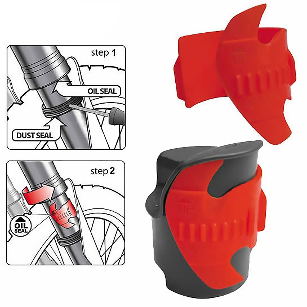[1278915-1826964] Bike-It Fork Seal Saver Scraper (Green)