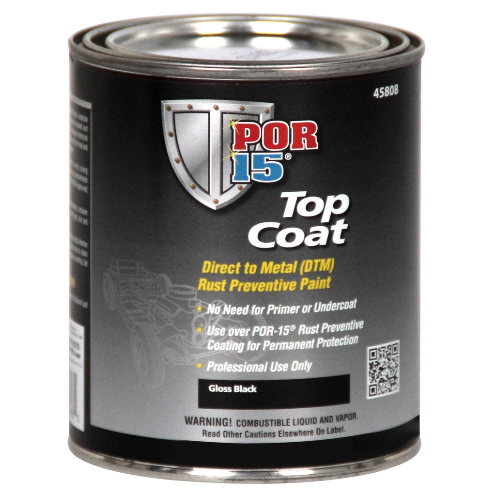 [745178-1802805] POR15 Topcoat (Gloss Black)