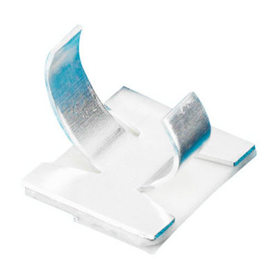 [484877-1784247] Auto Marine Self Adhesive Aluminium Cable Clips (6mm Cable, 250)