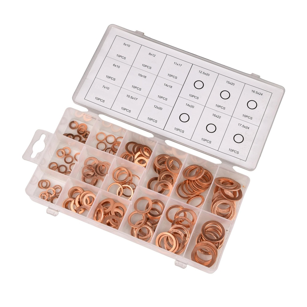Bike-It 150Pc Copper Washer Set