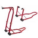 Warrior Motorcycle Front Head Stand and Rear Paddock Stand Combo