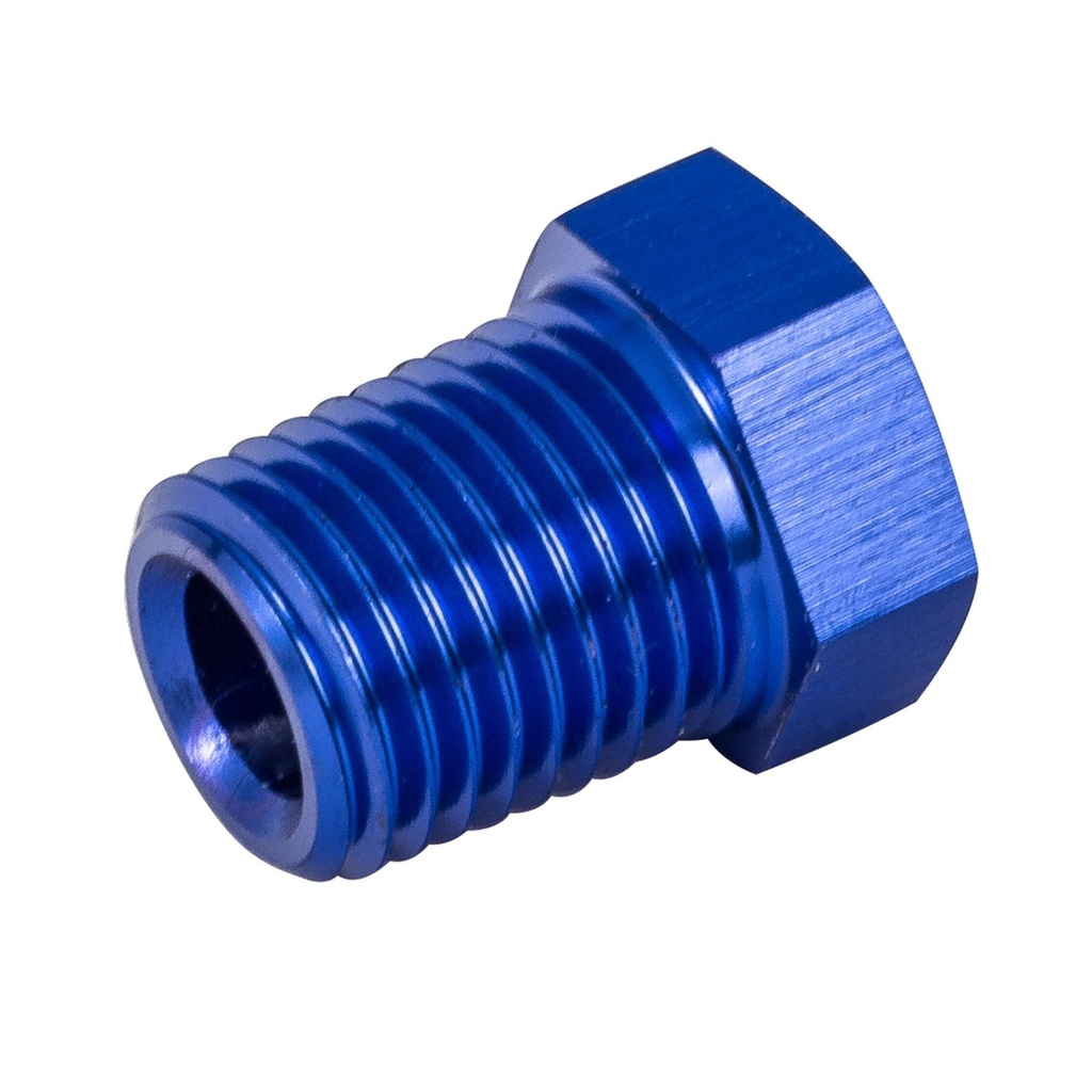 [7000010-2290493] Automotive Plumbing Solutions Alloy Blanking Plug - 1/4 NPT (Black)
