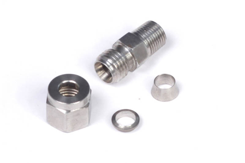 1/4" Stainless Compression Fitting Kit - 1/8" NPT Thread
