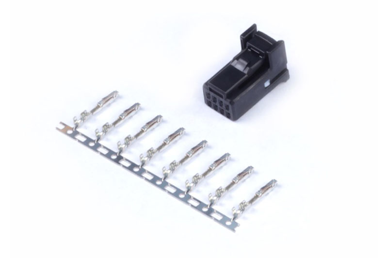 Plug and Pins Only 8 Pin TYCO Black