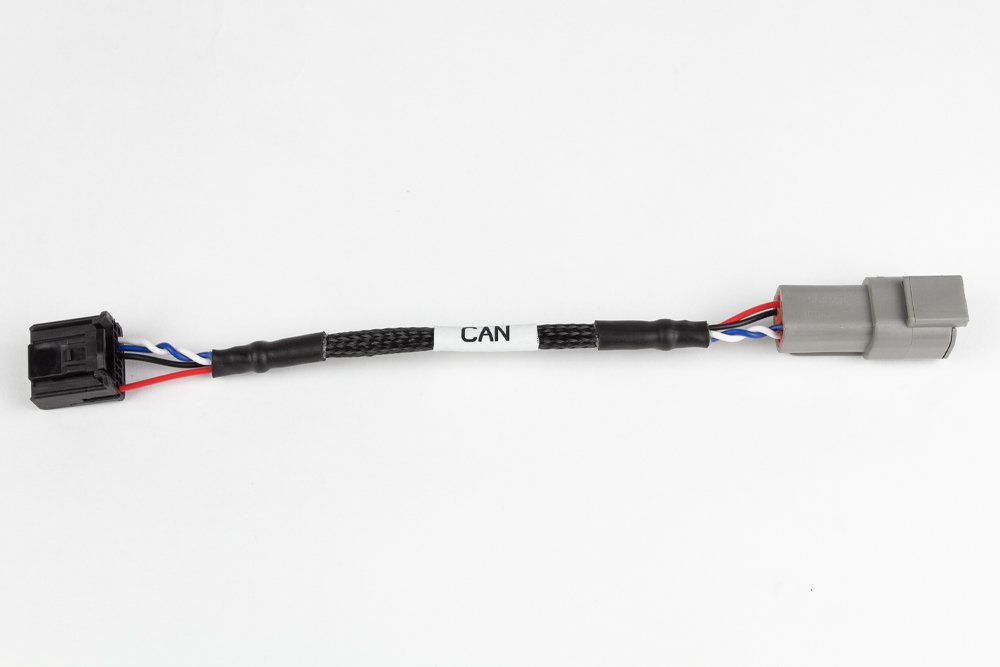 Haltech Elite CAN Cable - DTM4  Receptacle to 16 pin Black Tyco - 150mm / 6" Length: 150mm / 6"