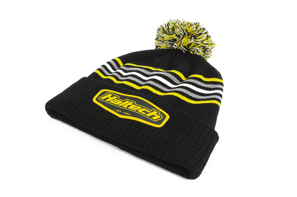 Haltech Stripe beanie with pom pomÂ  Size: One size fits all.