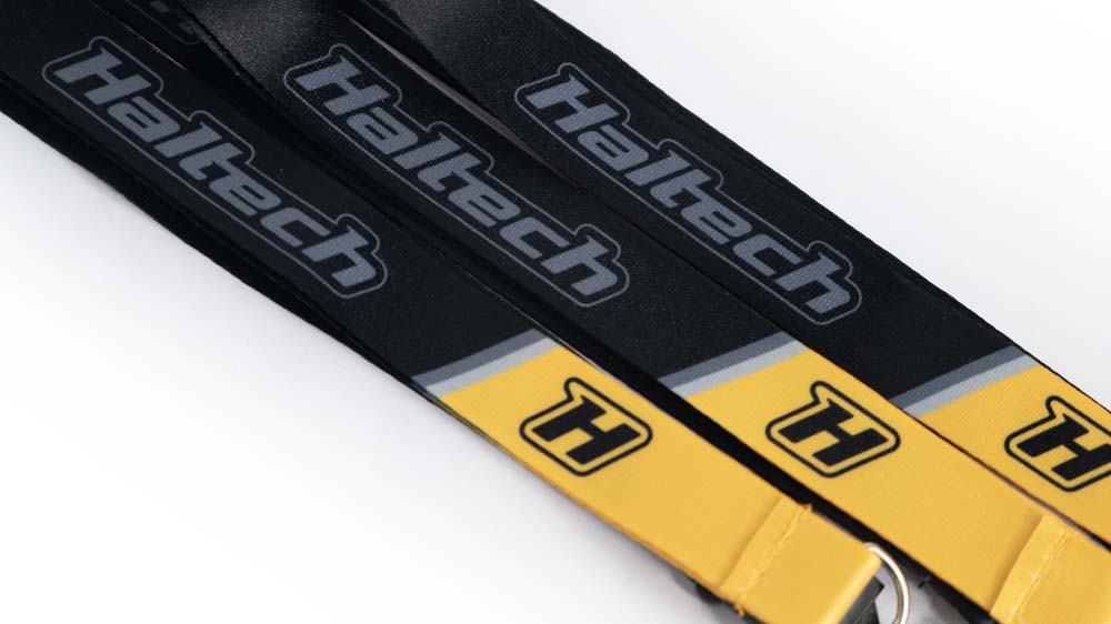 Haltech Lanyard - Yellow with printed logo