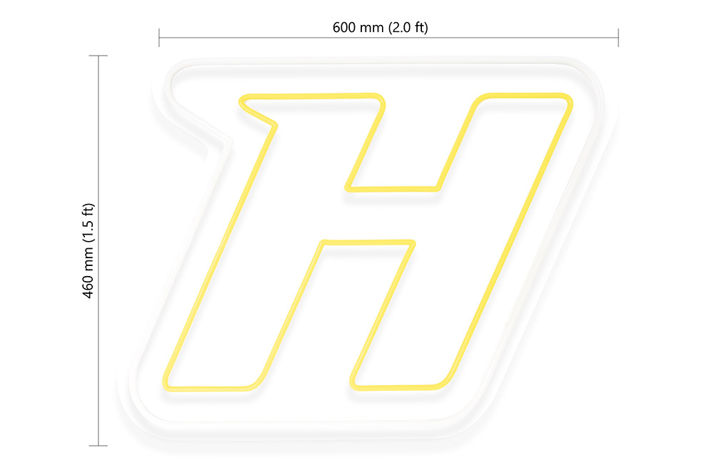 Haltech Neon Sign 600mm x 460mm - Au Plug