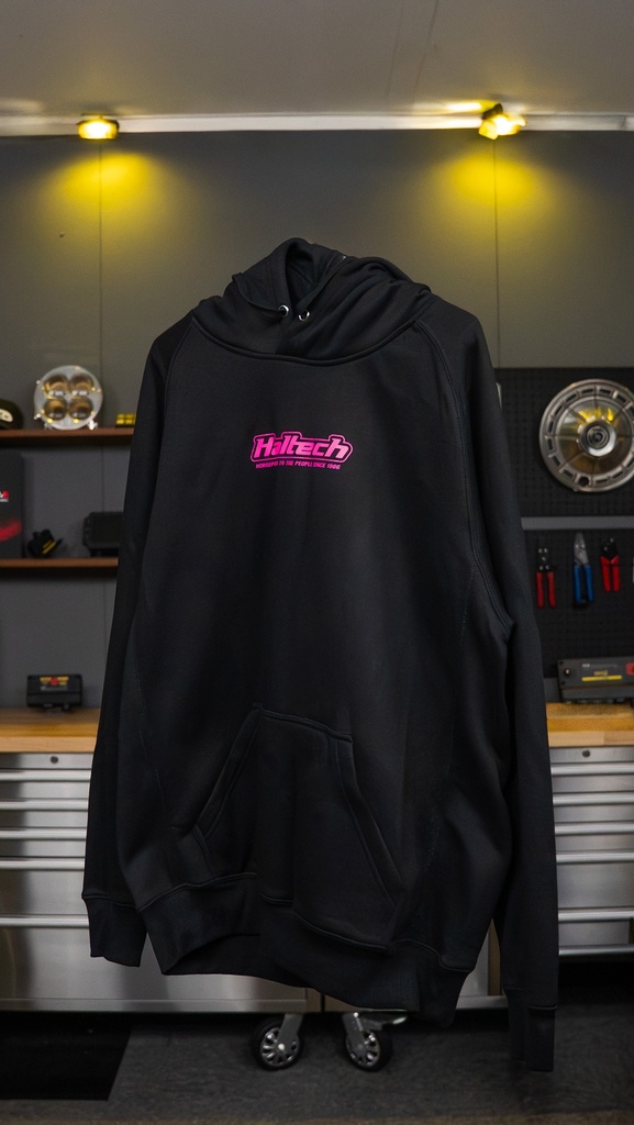 Haltech Classic Hoodie - Black & Pink Size: Small