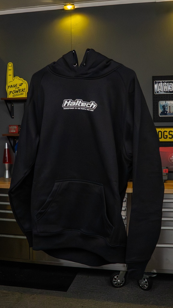 Haltech Classic Hoodie - Black & White Size: 3XL