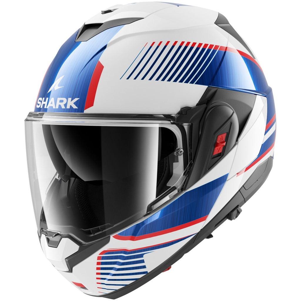 [5001867-3856784] Shark Oxo Graphic Motorcycle Helmet (M (57-58cm), Sikter Black / Anthracite / Red)