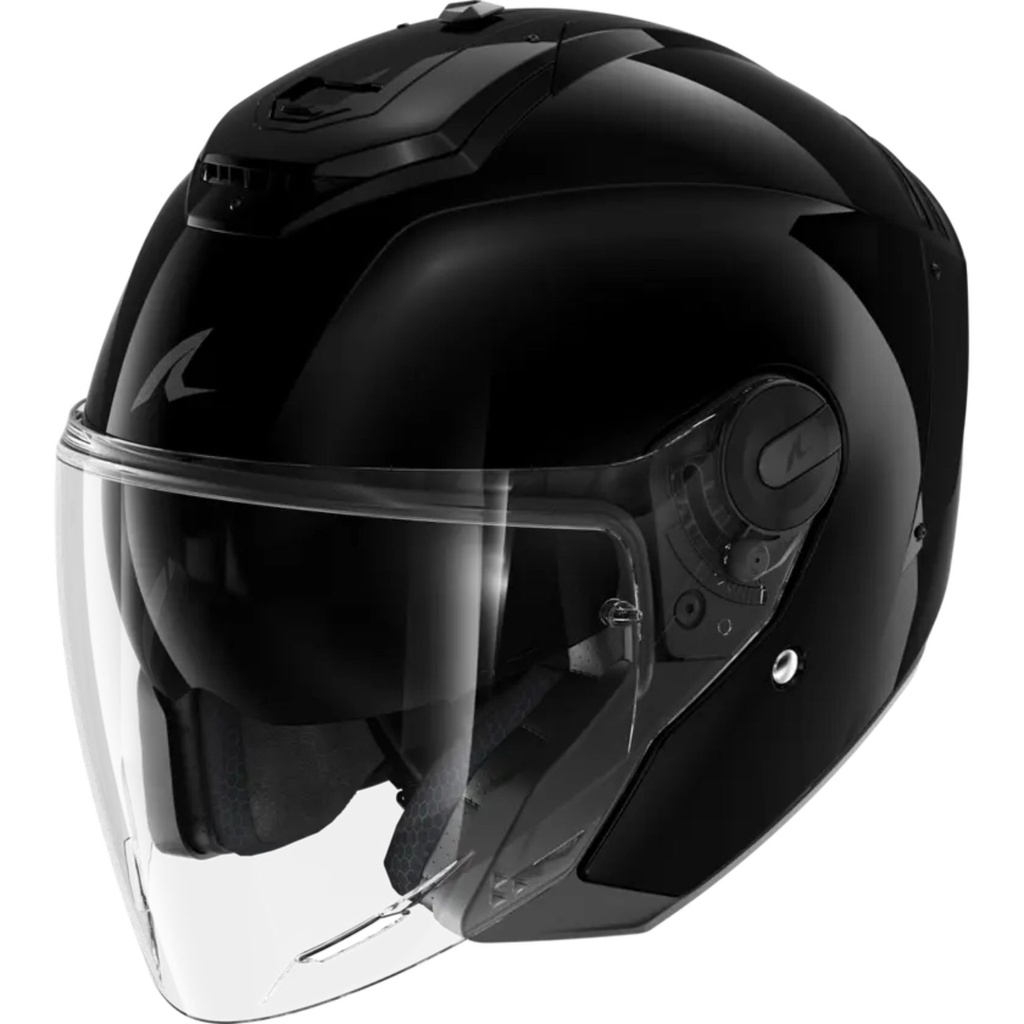 [5001874-3856717] Shark RS Jet Plain Motorcycle Helmet (M (57-58cm), Matt Black)