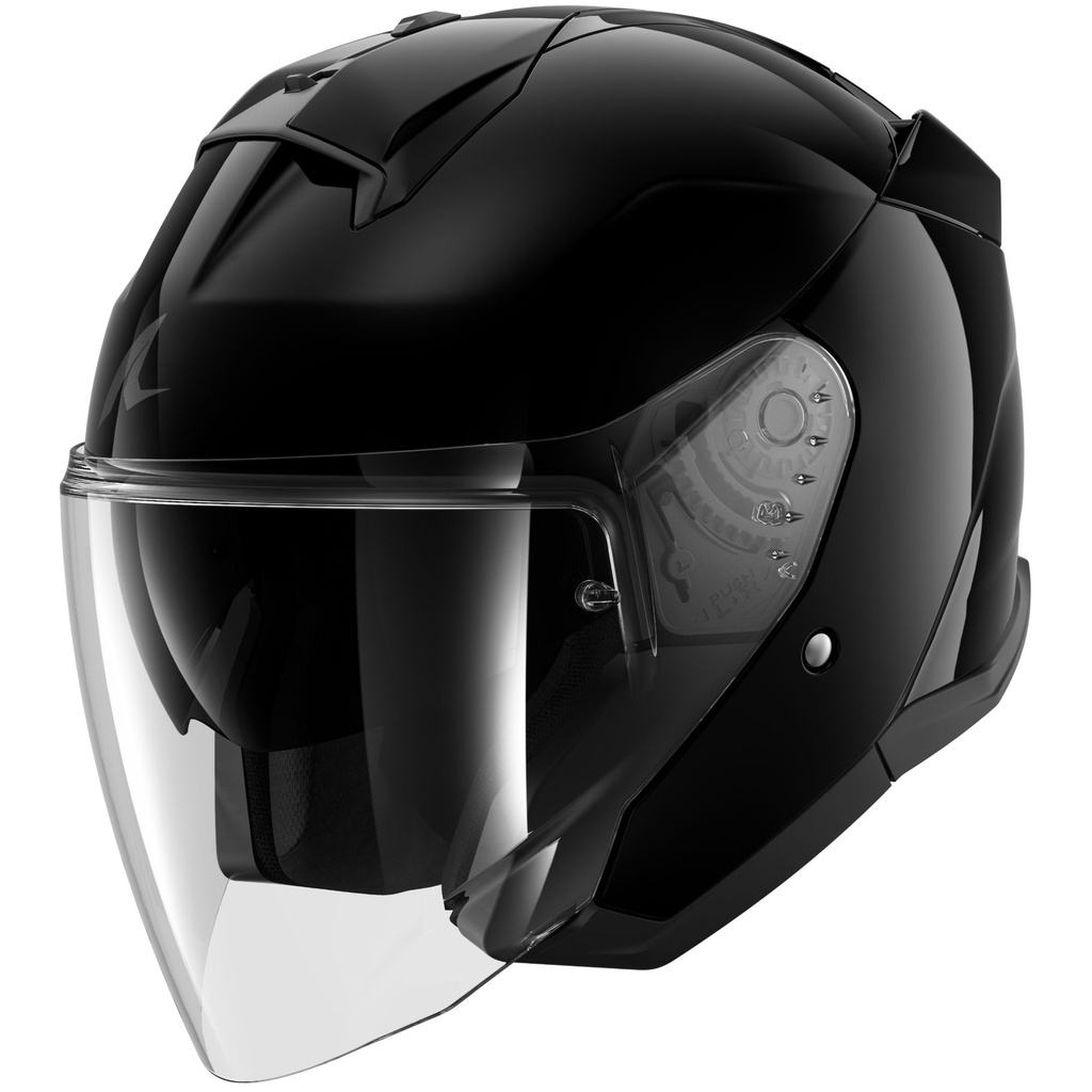 [5001862-3856585] Shark Skwal Jet Plain Motorcycle Helmet (M (57-58cm), Matt Black)