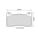 Wilwood BP-10 Brake Pads To Fit Wilwood Dynapro / Billet Dynalite Calipers