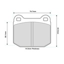 Mintex MRM1805 Brake Pads To Fit AP Racing CP5111 / OE Calipers