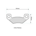 Wilwood BP-10 Brake Pads To Fit MC4 Mechanical Parking Brake Caliper
