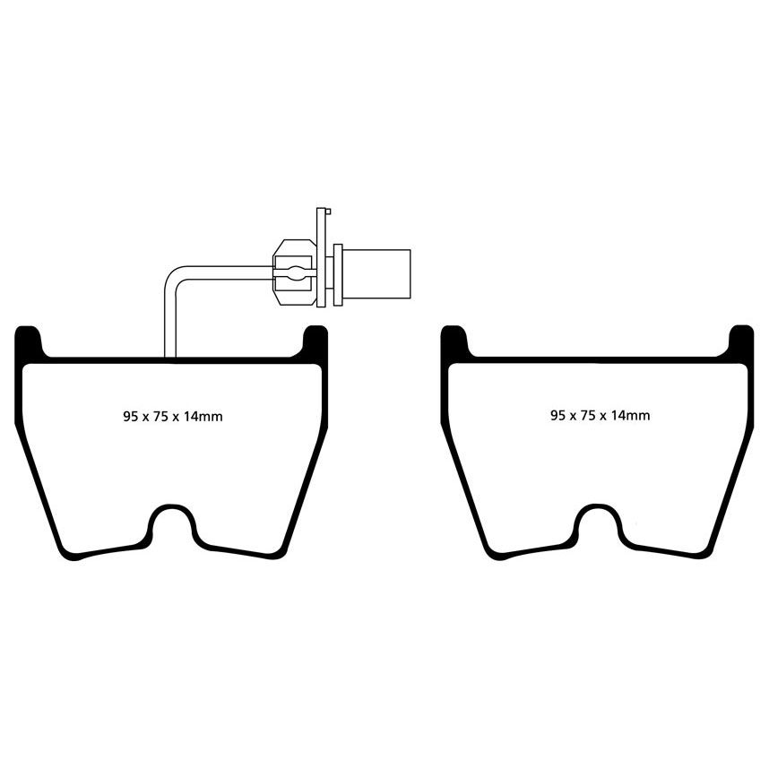 [EBCDP41513R] EBC Brakes Yellowstuff Performance Brake Pads