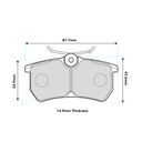 Mintex MRM1802 Brake Pads