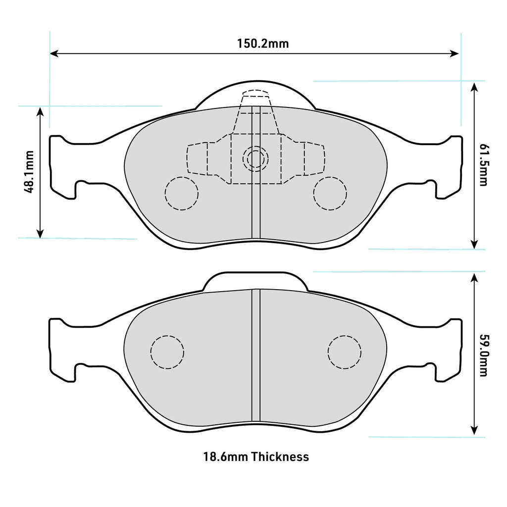 [FERFCP1394R] Ferodo DS3000 Brake Pads