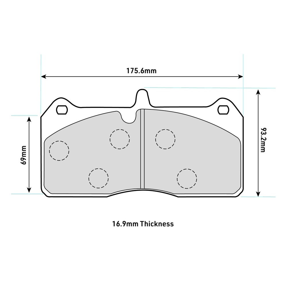 [FERFRP3136H] Ferodo DS2500 Brake Pads To Fit AP Racing CP8316 Caliper