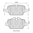 Mintex MRM1802 Brake Pads