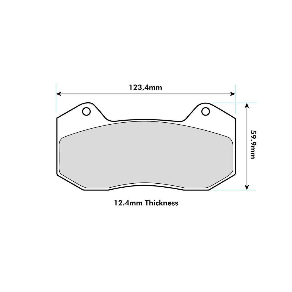 Wilwood BP-20 Brake Pads To Fit Wilwood Dynapro 6 Piston Lug Mount Calipers