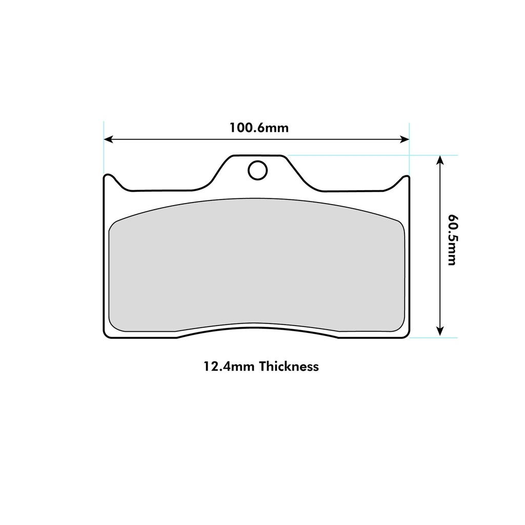 Wilwood BP-20 Brake Pads To Fit Wilwood Forged Dynalite 4 Piston Lug Mount Calipers