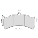 EBC Brakes SR11 Sintered Brake Pads To Fit AP Racing CP6750/CP5060 Calipers