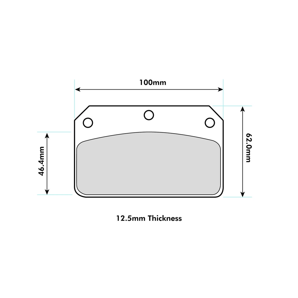 PBS Brakes ProRace Brake Pads To Fit Wilwood Dynalite Centre Pin Calipers