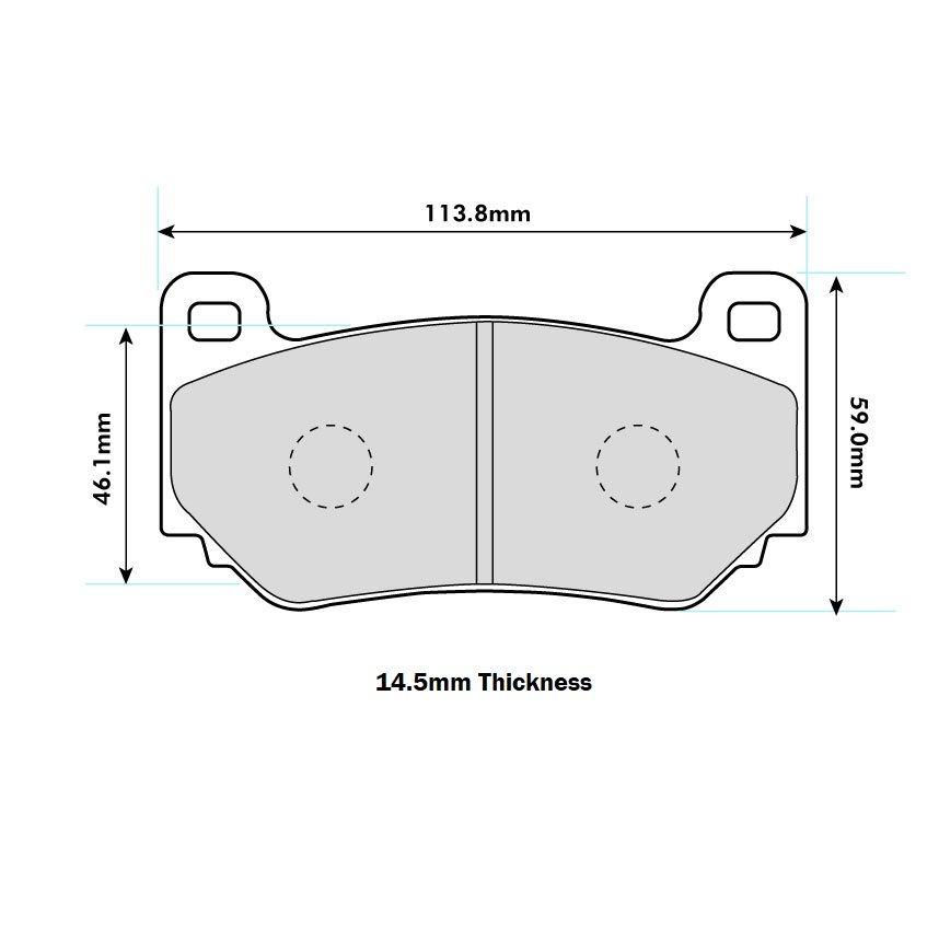 [FERFCP4972H] Ferodo DS2500 Brake Pads To Fit AP Racing Various Calipers