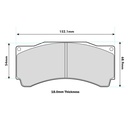 Ferodo DS2500 Brake Pads To Fit AP Racing CP9660 Calipers