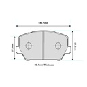 Ferodo DS3.12 (Thermally Treated) Brake Pads