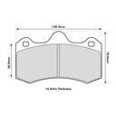 Ferodo DS2500 Brake Pads To Fit AP Racing CP6600 Calipers