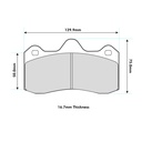 Ferodo DS1.11 Brake Pads To Fit AP Racing CP6627 / OE calipers
