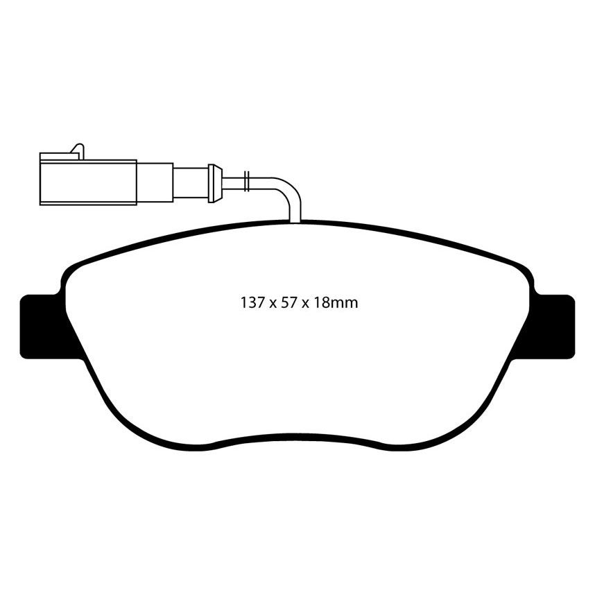 [EBCDP41383R] EBC Brakes Yellowstuff Performance Brake Pads