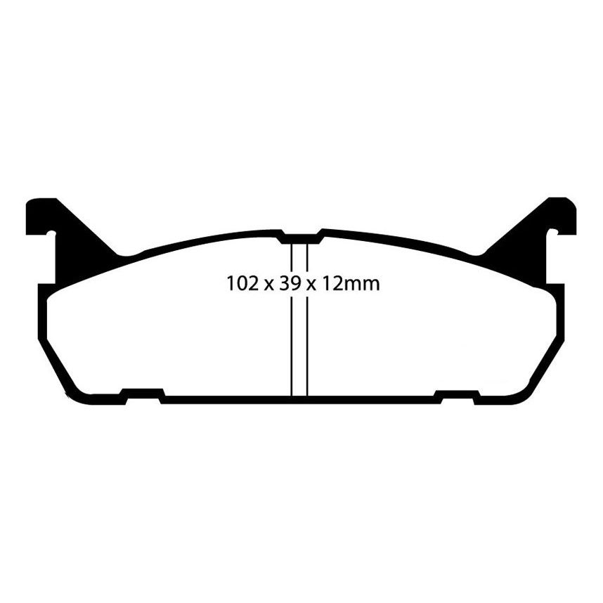 EBC Brakes Yellowstuff Performance Brake Pads