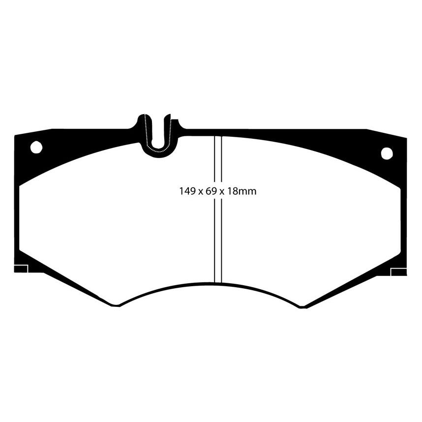 [EBCDP4413R] EBC Brakes Yellowstuff Performance Brake Pads