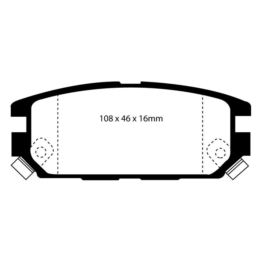 [EBCDP4987R] EBC Brakes Yellowstuff Performance Brake Pads