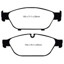 EBC Brakes Yellowstuff Performance Brake Pads