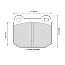 Ferodo DS2500 Brake Pads To Fit AP Racing CP6120/CP6121 Caliper