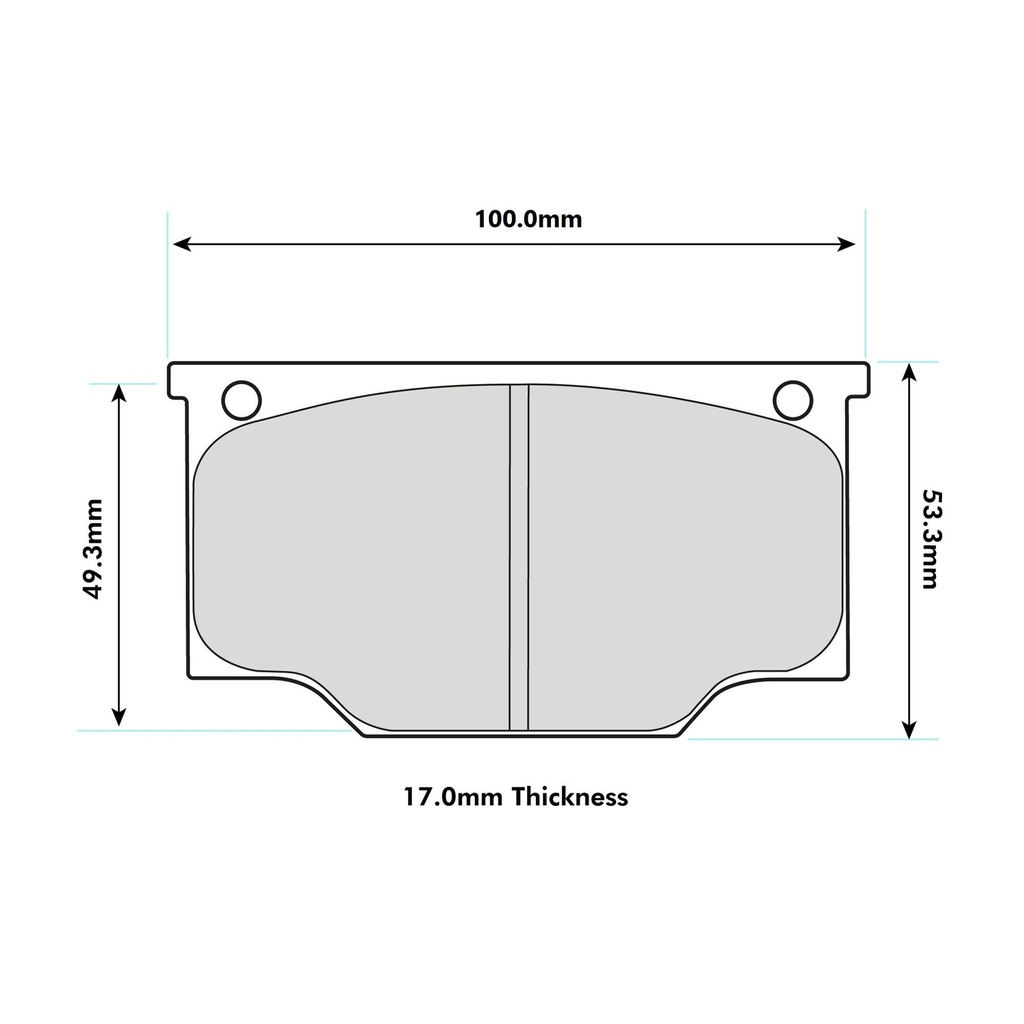 [FERFRP101R] Ferodo DS3000 Brake Pads To Fit Girling AR5 / BR Caliper