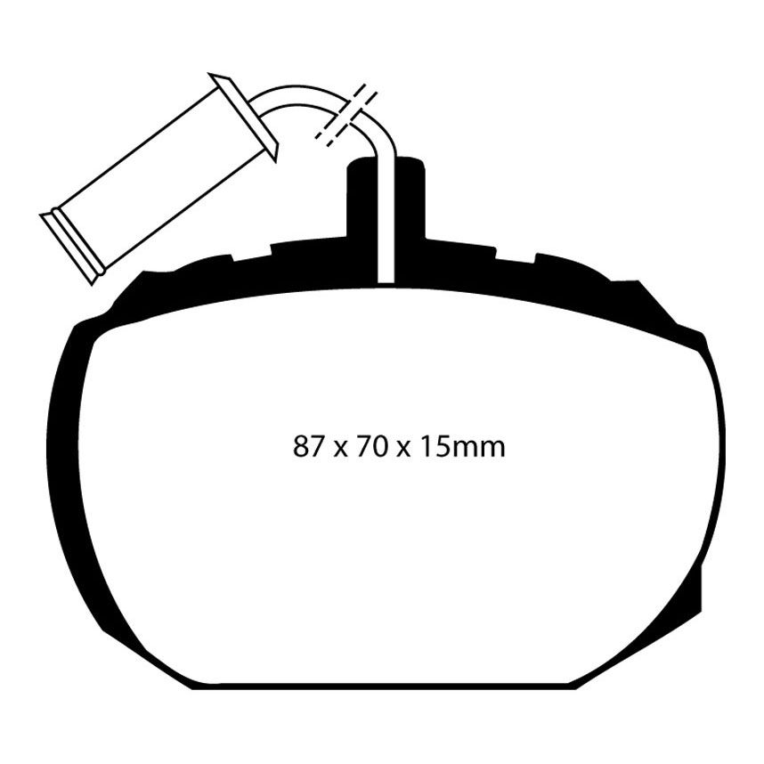 [EBCDP4240R] EBC Brakes Yellowstuff Performance Brake Pads