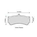 Performance Friction 11 Brake Pads To Fit AP Racing CP5060 Caliper