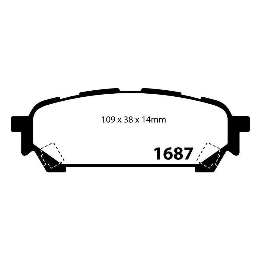EBC Brakes Yellowstuff Performance Brake Pads