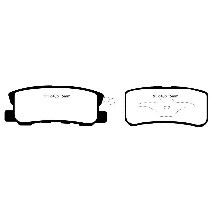 [EBCDP41407R] EBC Brakes Yellowstuff Performance Brake Pads