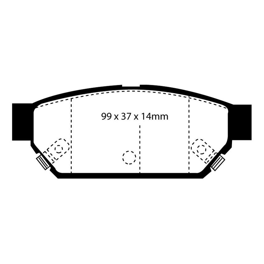 [EBCDP3986C] EBC Brakes Redstuff Performance Brake Pads