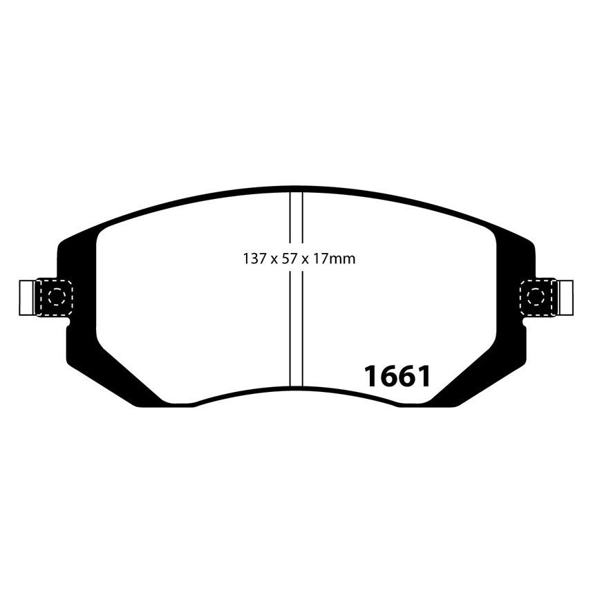 [EBCDP41661R] EBC Brakes Yellowstuff Performance Brake Pads