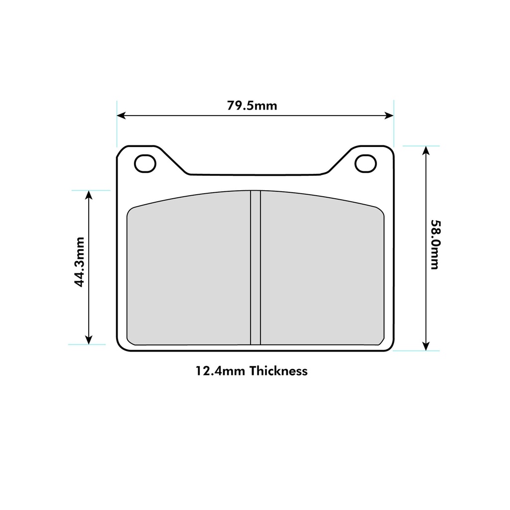 Ferodo DS2500 Brake Pads To Fit Wilwood Powerlite Calipers