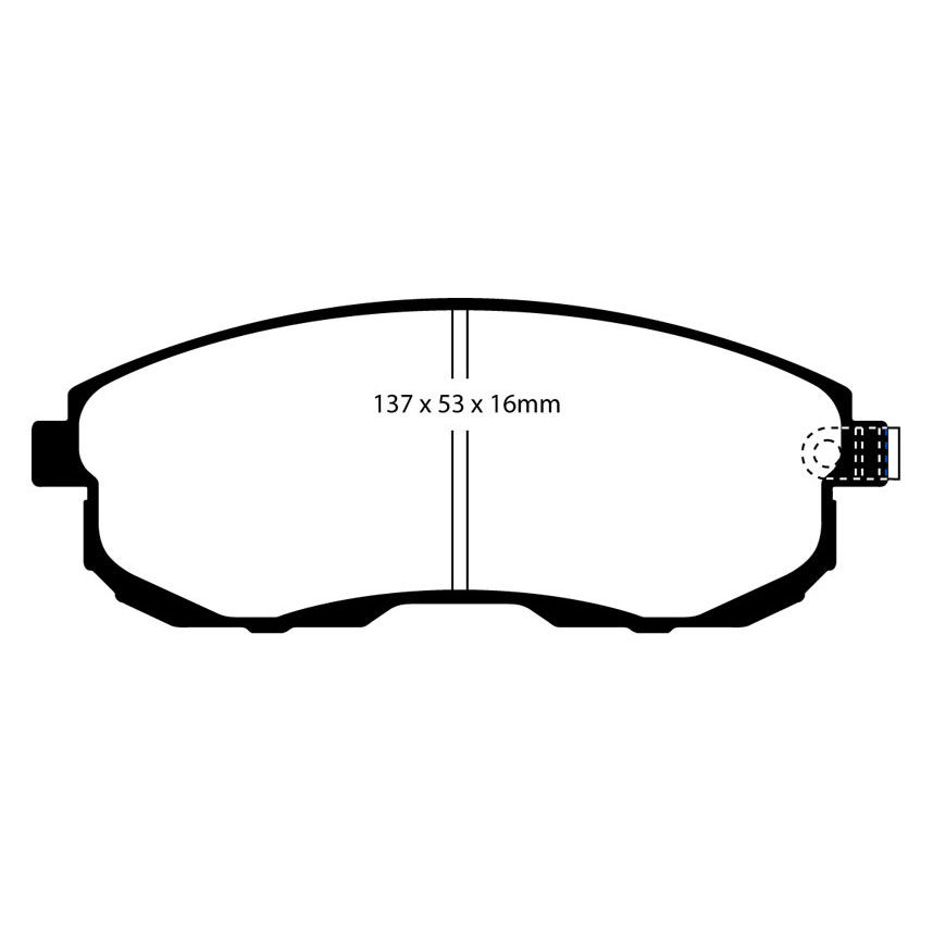 [EBCDP41636R] EBC Brakes Yellowstuff Performance Brake Pads